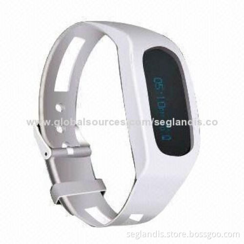 Bluetooth Bracelet Activity Monitors, 0.91-inch OLED Display, Rechargeable Lithium Polymer Battery